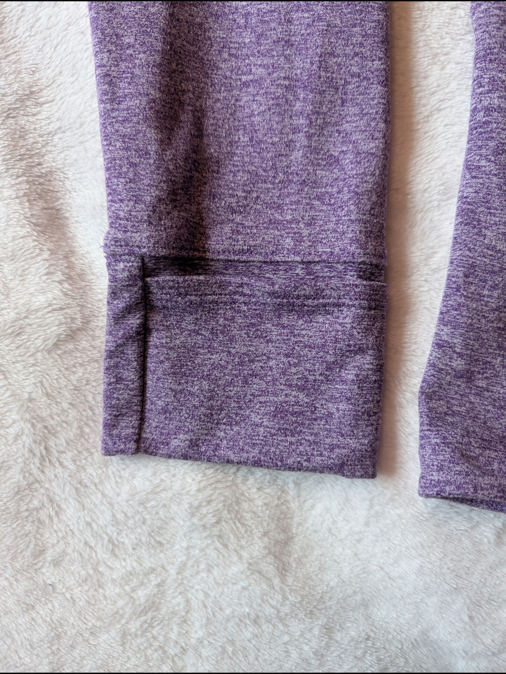 Duluth Trading Co Women's NOGA Plushcious Hoodie Heather Purple - Picture 3 of 9